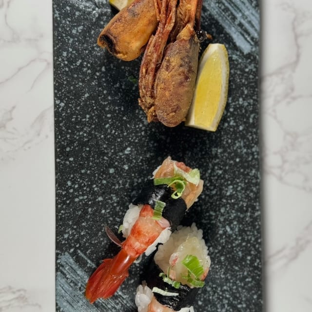 Ama Ebi (Sweet shrimp) Nigiri.