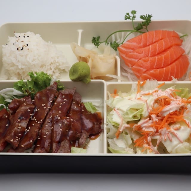 2 Item Bento with Sashimi.