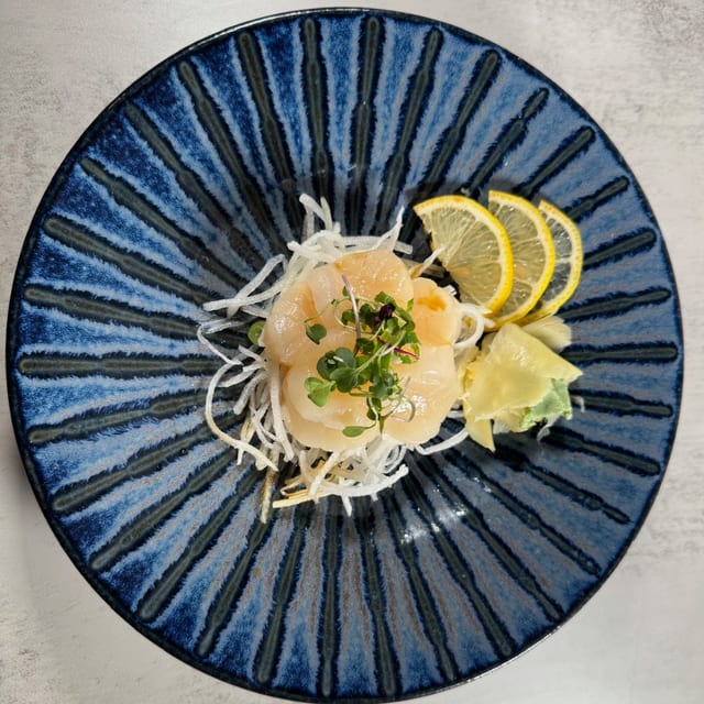 Scallop Sashimi.