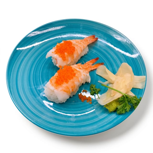 Ebi (Shrimp) Nigiri.